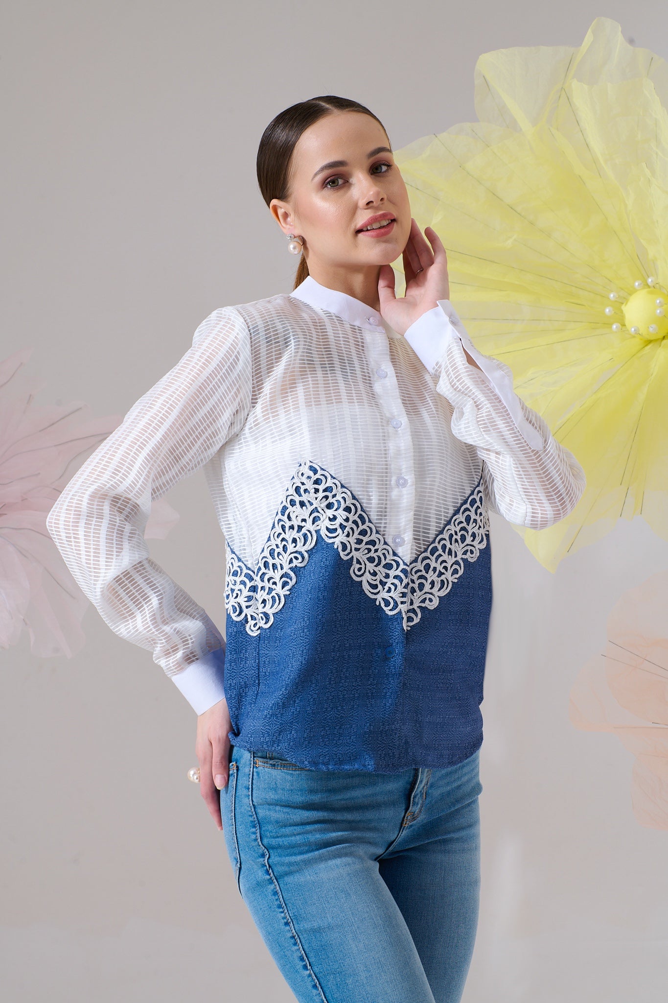 Ivory Wave Shirt