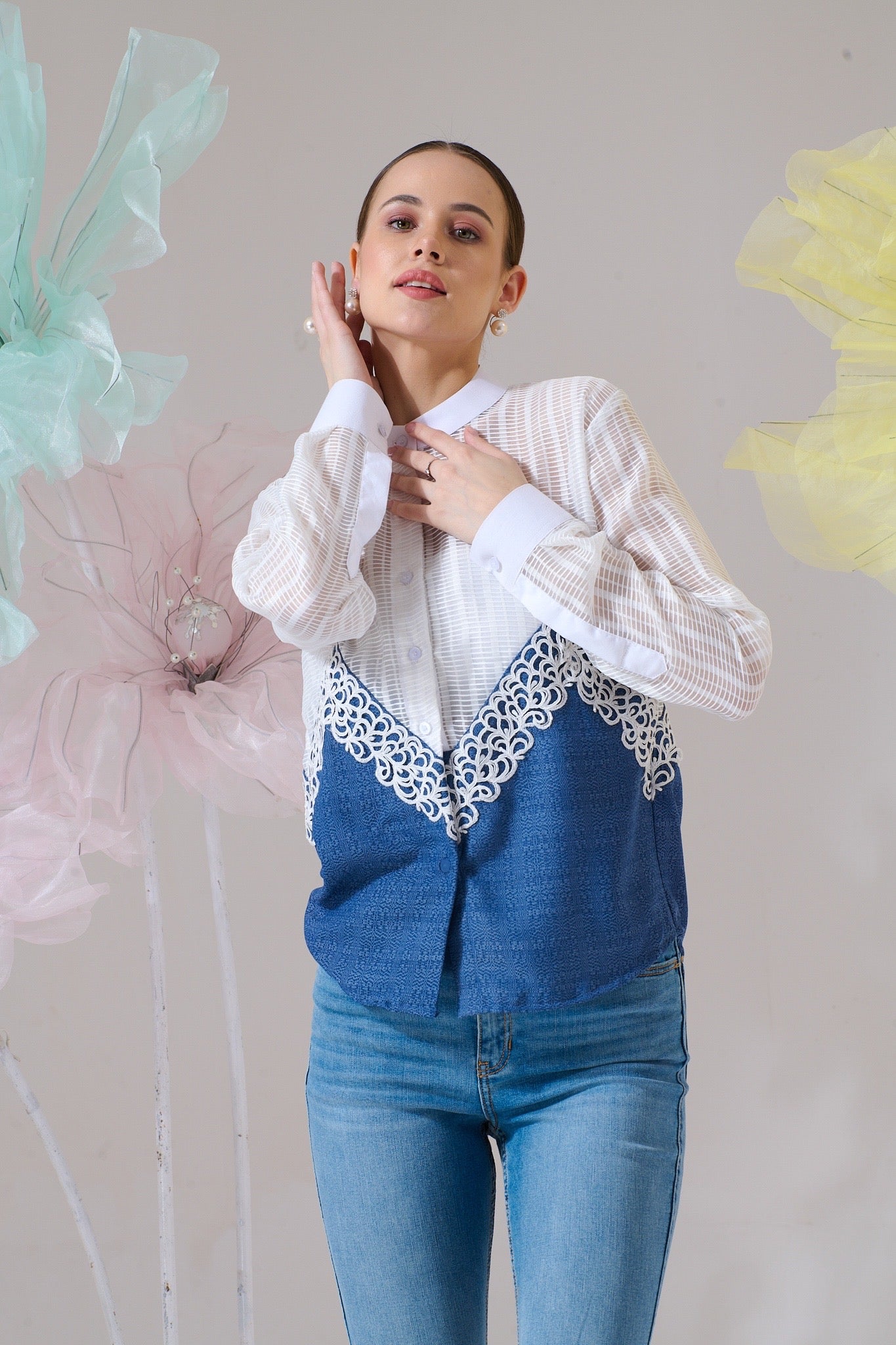 Ivory Wave Shirt