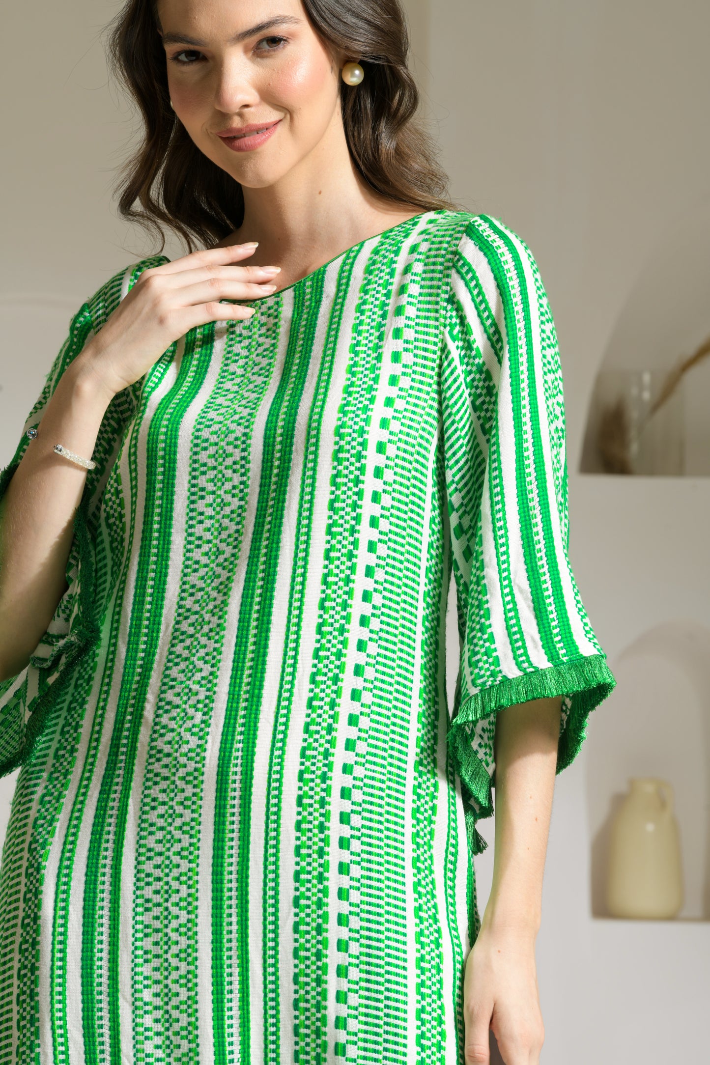 Ruhaani Cotton Jacquard Straight Kurta with Slit and Rayon Tulip Pants - Set of 2