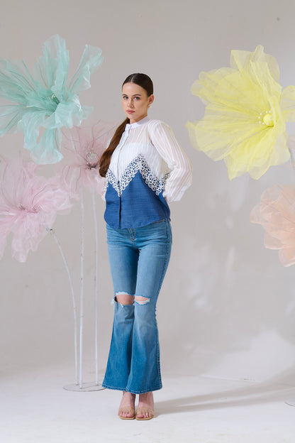 Ivory Wave Shirt