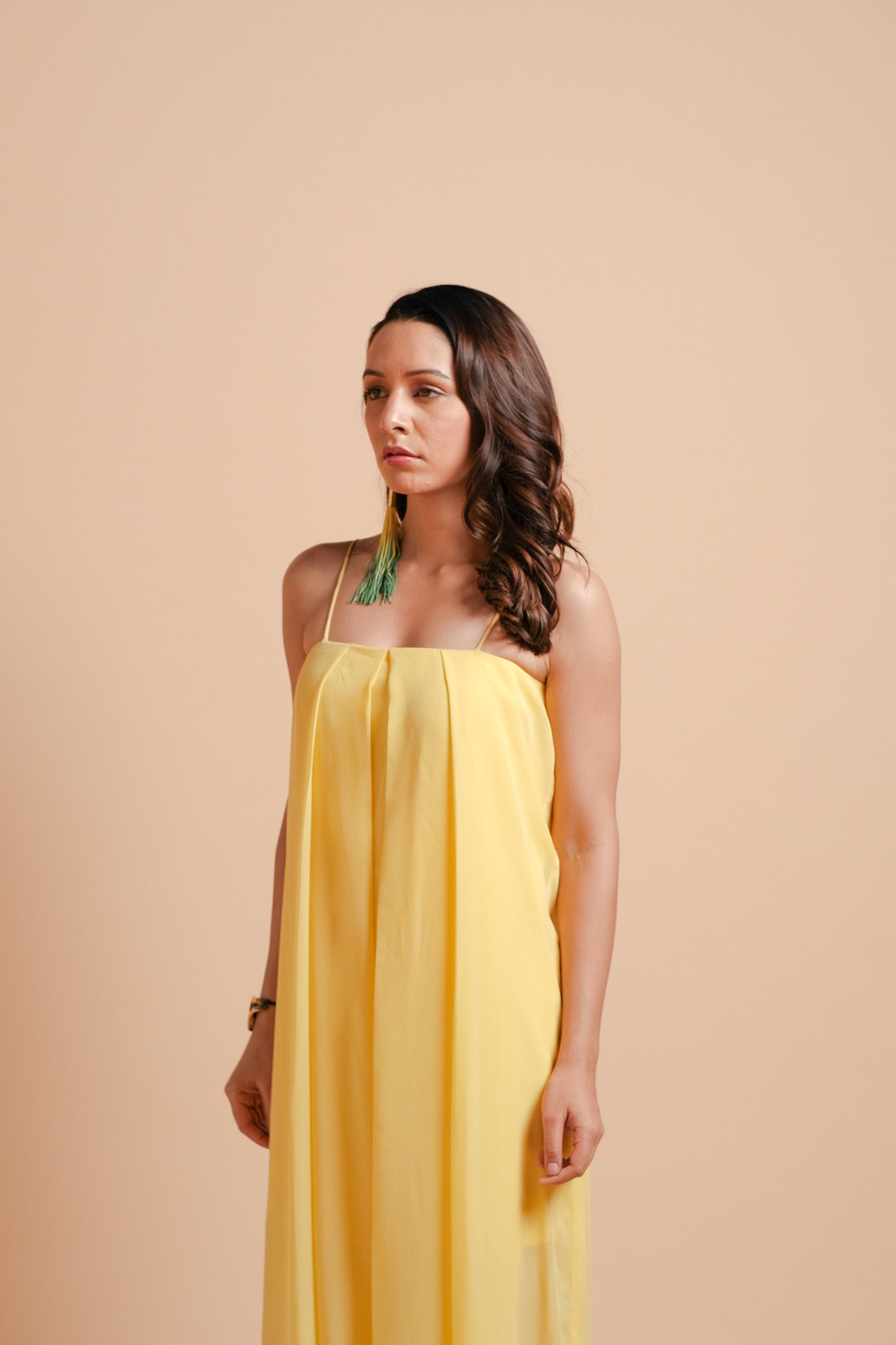 Acacia Georgette Pleated Jumpsuit