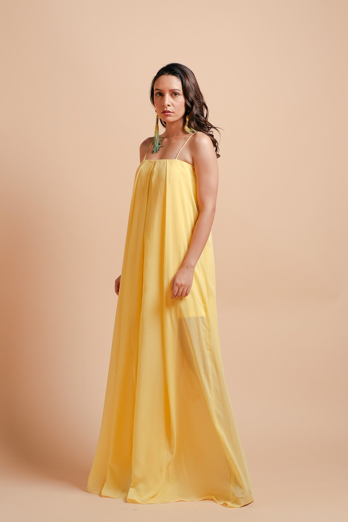 Acacia Georgette Pleated Jumpsuit