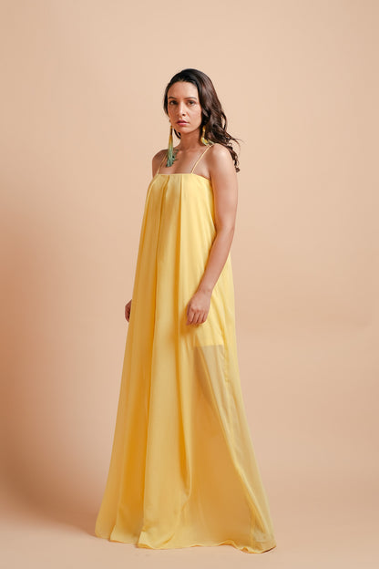 Acacia Georgette Pleated Jumpsuit